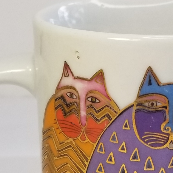 1993 Laurel Burch Artistic Mug Collection-Feline Family Portrait - Picture 7 of 9